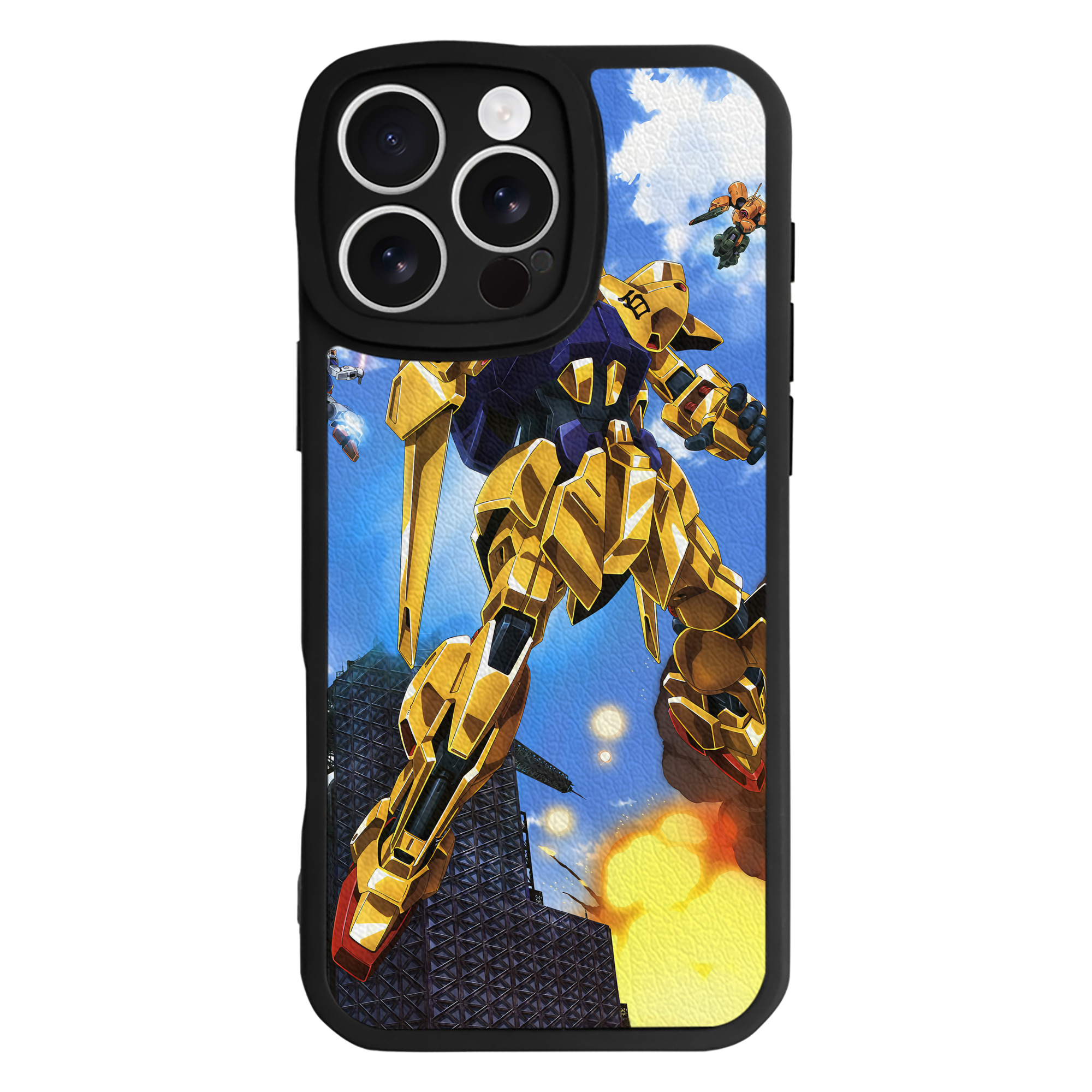 （画像用） 機動戦士ガンダム Mobile Suit Gundam 【iPhone 16シリーズ対応】シリコンスマホケース（レザー調） 材質：シリコン